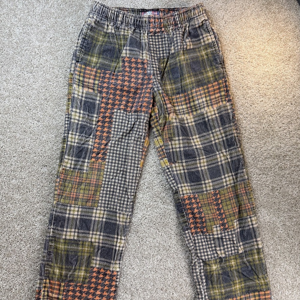 Urban Outfitters Sweatpants Womens S Plaid Corduroy Straight Leg Casual